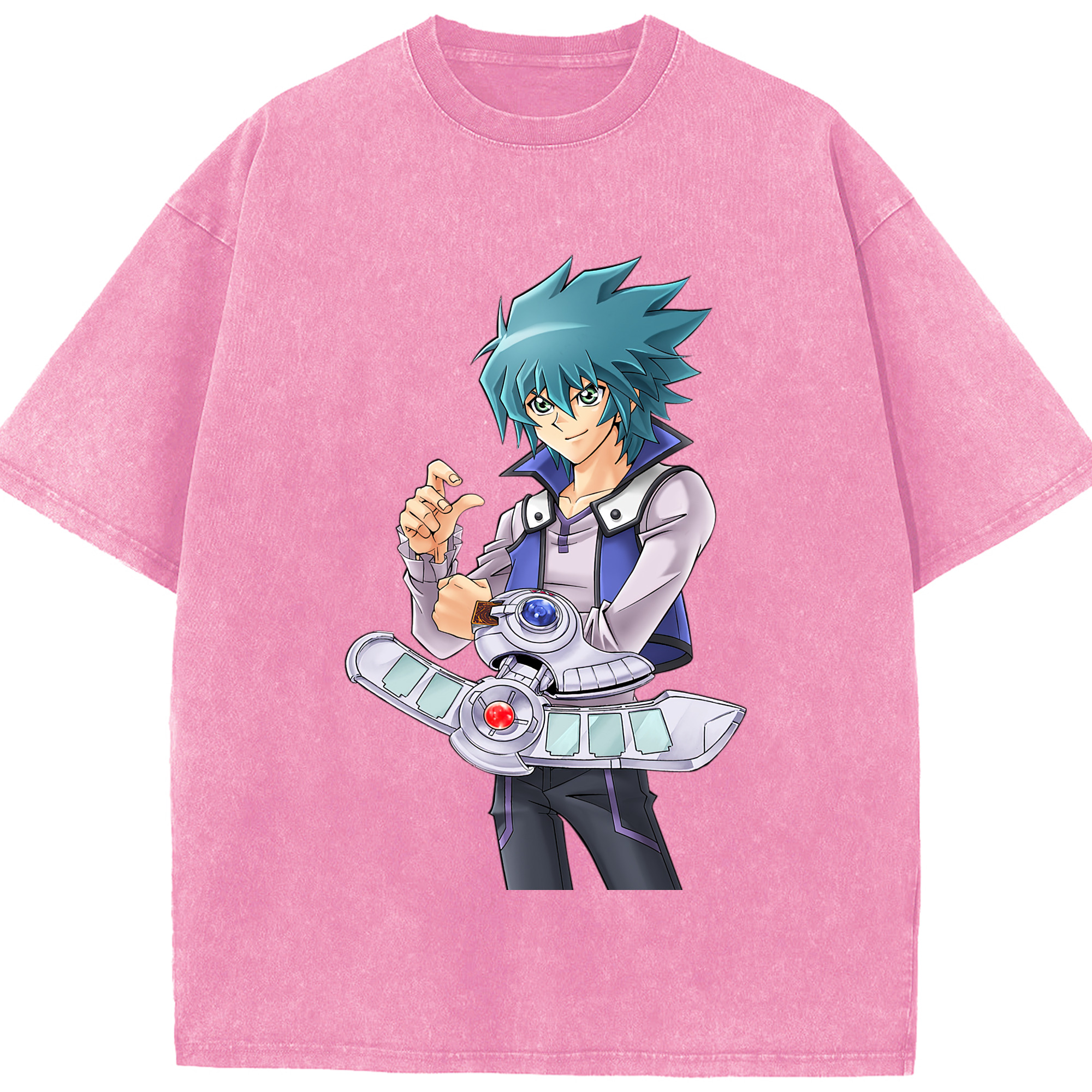 （画像用） 遊☆戯☆王 Yu-Gi-Oh! 綿100% ヴィンテージ風 半袖Tシャツ（フロントプリント）